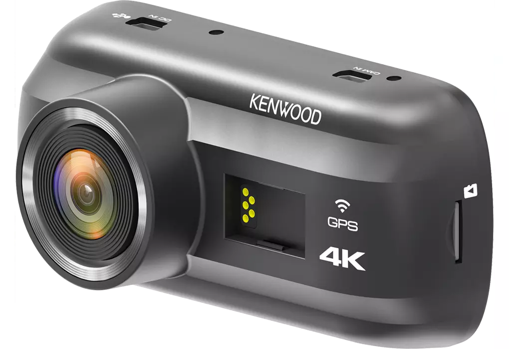Kenwood DRV-A601W front dashcam: 4K HD on-board camera, Wi-Fi, 3-axis accelerometer and built-in GPS