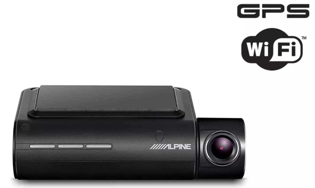 Front Dashcam Alpine DVR-F800PRO: Full HD on-board camera with advanced driver assistance system